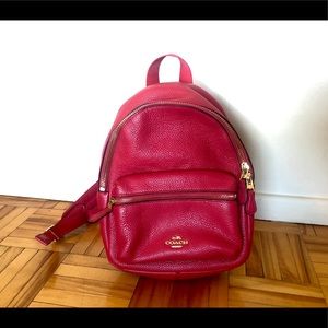 Red Coach Mini Backpack